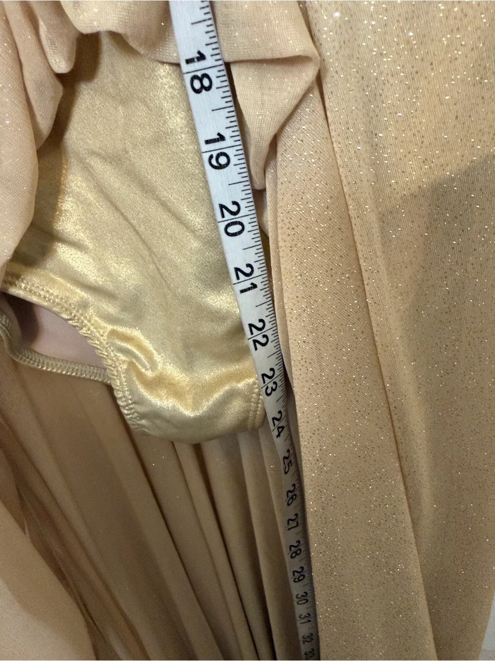 Revolution Dance Costume lyrical blush beige gold lace JUST A MEMORY RC19699 XLC
